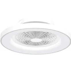 Ventilateur De Plafond Mantra Tibet Led Blanc, 1 Lumiere, Telecommandes