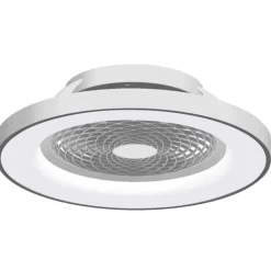 Ventilateur De Plafond Mantra Tibet Led Argente, 1 Lumiere, Telecommandes