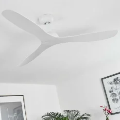 Ventilateur De Plafond Mella Blanc, Telecommandes