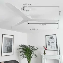 Ventilateur De Plafond Mella Blanc, Telecommandes