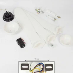 Ventilateur De Plafond Mella Blanc, Telecommandes