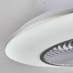 Ventilateur De Plafond Nagoya Led Blanc, 1 Lumiere, Telecommandes
