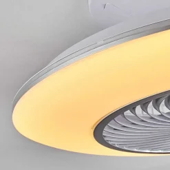 Ventilateur De Plafond Nagoya Led Blanc, 1 Lumiere, Telecommandes