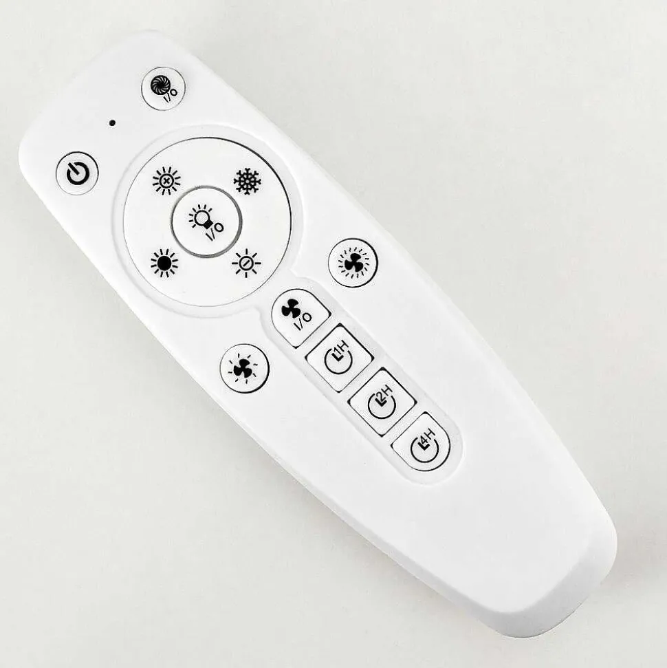 Ventilateur De Plafond Nagoya Led Blanc, 1 Lumiere, Telecommandes