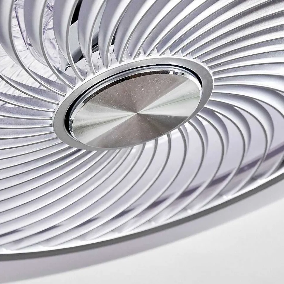 Ventilateur De Plafond Nagoya Led Blanc, 1 Lumiere, Telecommandes