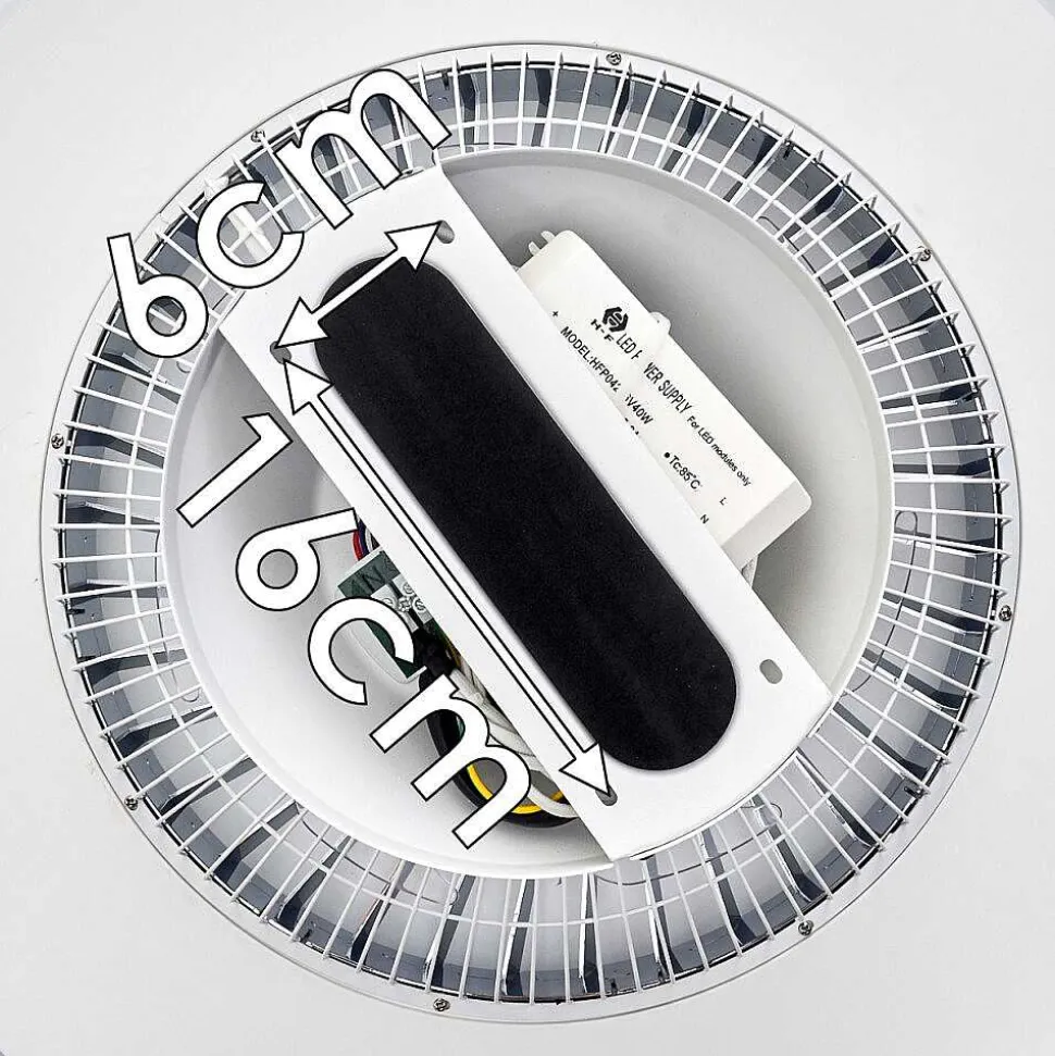 Ventilateur De Plafond Petrovac Led Chrome, Blanc, 1 Lumiere, Telecommandes