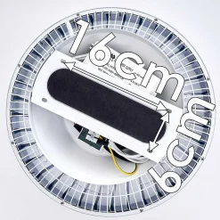 Ventilateur De Plafond Piacenza Led Chrome, Blanc, 1 Lumiere, Telecommandes