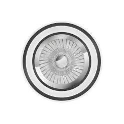 Ventilateur De Plafond Reality Flaga Led Noir, 1 Lumiere, Telecommandes