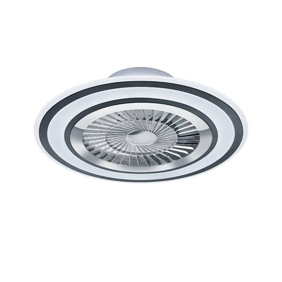 Ventilateur De Plafond Reality Flaga Led Noir, 1 Lumiere, Telecommandes