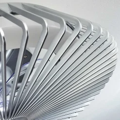 Ventilateur De Plafond Rivarotta Led Blanc, 1 Lumiere, Telecommandes