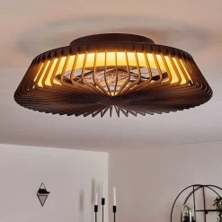 Ventilateur De Plafond Rivarotta Led Blanc, 1 Lumiere, Telecommandes