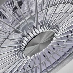 Ventilateur De Plafond Riccione Led Blanc, 1 Lumiere, Telecommandes, Changeur De Couleurs