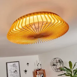 Ventilateur De Plafond Rivarotta Led Blanc, 1 Lumiere, Telecommandes