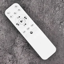 Ventilateur De Plafond Tamworth Led Argente, Transparent, 1 Lumiere, Telecommandes