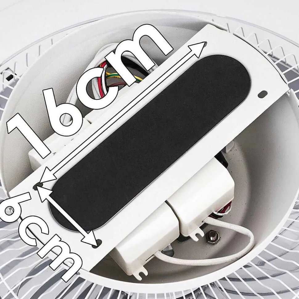 Ventilateur De Plafond Tamworth Led Argente, Transparent, 1 Lumiere, Telecommandes