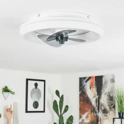 Ventilateur De Plafond Tirkkala Led Blanc, 1 Lumiere