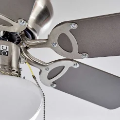 Ventilateur De Plafond Trillo Nickel Mat, 1 Lumiere