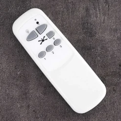 Ventilateur De Plafond Varazze Nickel Mat, Transparent, 1 Lumiere, Telecommandes