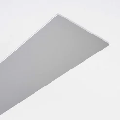 Ventilateur De Plafond Vevey Bois Clair, Nickel Mat, Argente, 2 Lumieres, Telecommandes