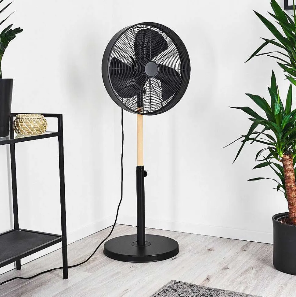 Ventilateur Markham Bois Clair, Noir