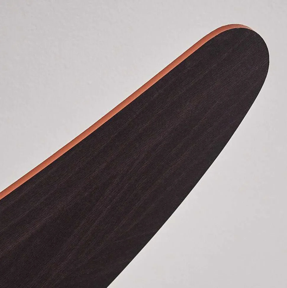 Ventilateurs De Plafond Morino Brun, Nickel Mat, 2 Lumieres, Telecommandes