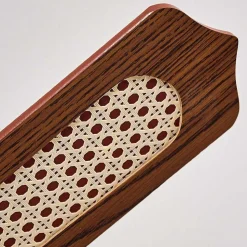 Ventilateurs De Plafond Morea Vieux Laiton, Bois Fonce, 1 Lumiere