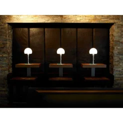 Wagenfeld 24 Tecnolumen Lampe A Poser Nickel Mat, Transparent, 1 Lumiere