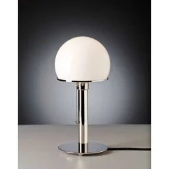 Wagenfeld 24 Tecnolumen Lampe A Poser Nickel Brillant, 1 Lumiere