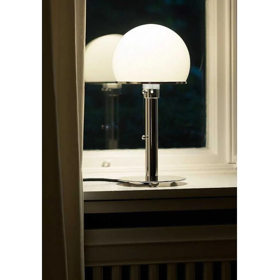 Wagenfeld 24 Tecnolumen Lampe A Poser Nickel Brillant, 1 Lumiere
